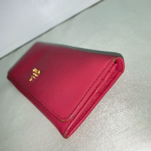 💥AUTHENTIC💥Prada Saffiano Leather Long Wallet Pink - Picture 4 of 8